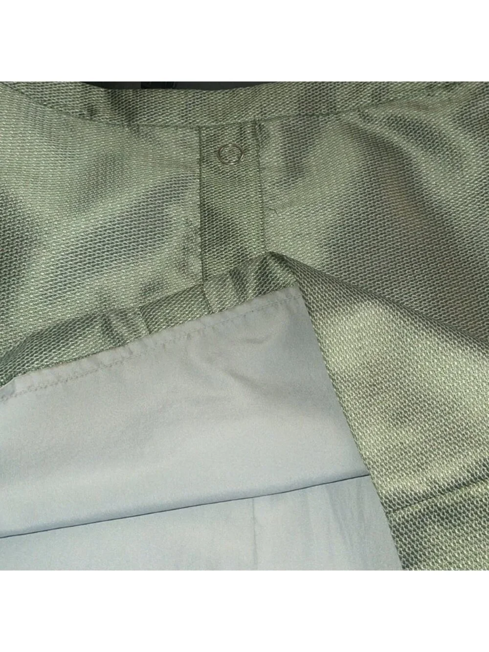 Green Soft Textured Mini Skirt